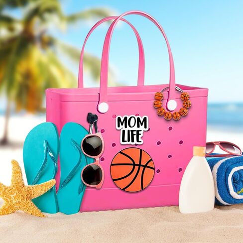 6 قطع كرة رياضية Momlife Charms Hook حامل لحقيبة Bogg ملحقات حقيبة الشاطئ الديكور سحر هوك مجموعة البيسبول الكرة اللينة كرة القدم Bogg حقيبة سحر بت المطاط حقيبة الشاطئ الملحقات للأم الرياضية in Kuwait