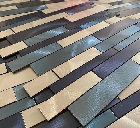 Weimeisc 10 Sheets Peel and Stick Backsplash Tile for Kitchen, Self-Adhesive Mosaic Tile, Stick on Bathroom Vanities，Fireplace Décor, Laundry Table(11.25" X 12.7") (Blue Series) in Saudi Arabia