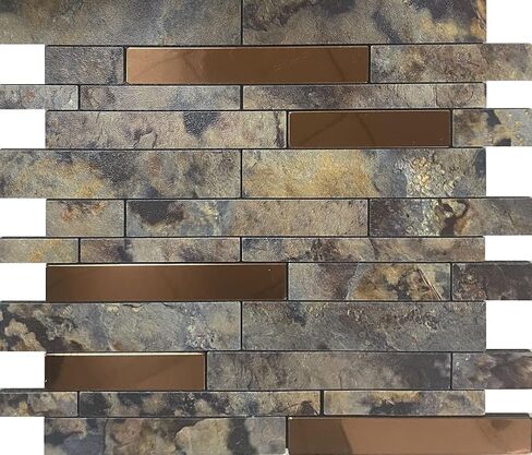 Weimeisc 10 Sheets Peel and Stick Backsplash Tile for Kitchen, Self-Adhesive Mosaic Tile, Stick on Bathroom Vanities，Fireplace Décor, Laundry Table(11.25" X 12.7") (Blue Series) in Saudi Arabia