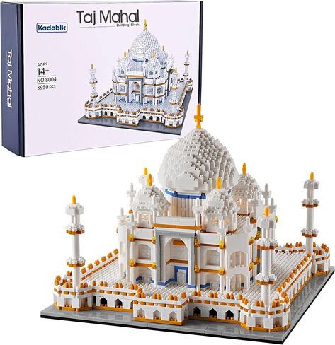 سلسلة Architechture للبالغين والمراهقين ، مجموعة بناء Taj Mahal ، مجموعة النماذج النموذجية 3950 PCS ، مجموعة Micro Block ، Seven Wonders ، Model Model in Kuwait