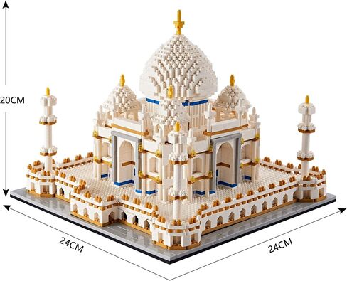 سلسلة Architechture للبالغين والمراهقين ، مجموعة بناء Taj Mahal ، مجموعة النماذج النموذجية 3950 PCS ، مجموعة Micro Block ، Seven Wonders ، Model Model in Kuwait