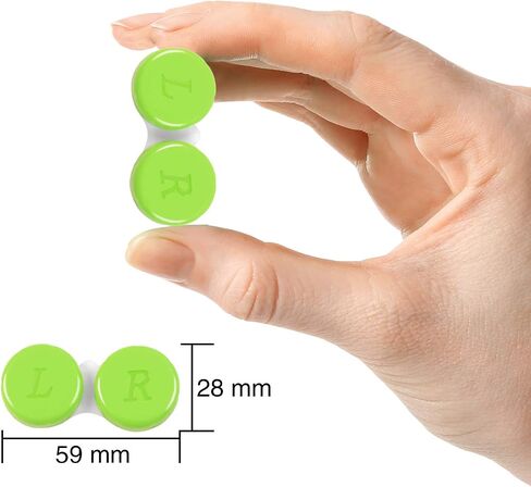Elcoho 24 Pack Contact Lens Cases Contact Lens Holder Box Left/Right Eyes Contact Lens Container, 6 Colors in Kuwait