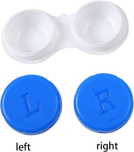 Elcoho 24 Pack Contact Lens Cases Contact Lens Holder Box Left/Right Eyes Contact Lens Container, 6 Colors in Kuwait