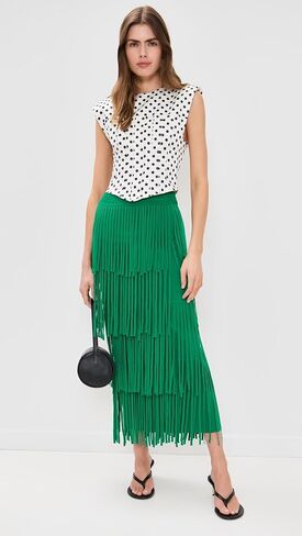 SIMONMILLER Women's Za Za Knit Fringe Skirt in Saudi Arabia