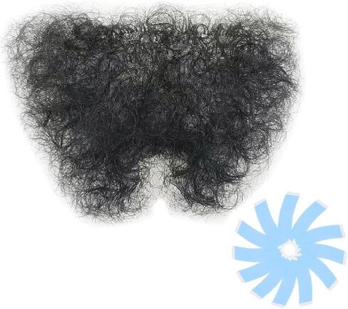 Fake Private Hair, Invisible Realistic Biniki Body Hairs For Men and Women Fake Chest Hair Fake Mustache (style4) in Saudi Arabia