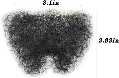 Fake Private Hair, Invisible Realistic Biniki Body Hairs For Men and Women Fake Chest Hair Fake Mustache (style4) in Saudi Arabia