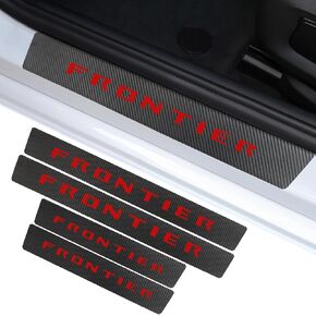 واقي عتبة باب السيارة متوافق مع ملحقات Nissan Frontier ، لزخرفة ملصق لوحة Sill Sill Sill Frontier
