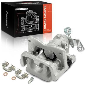 A-Premium Disc Brake Caliper Assembly with Bracket Compatible with Fiat 500L 2014 2015 2016 2017, FWD - Rear Right Passenger Side