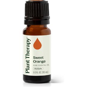Plant Therapy Sweet Orange Essential Oil 100% Pure, Undiluted, Natural Aromatherapy, Therapeutic Grade 10 mL (1/3 oz)