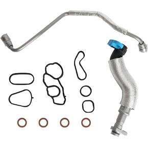 Turbocharger Oil Feed Line & Oil Return Line & Gasket Seals Set Fit for Mini Cooper R55 R56 R57 R58 R59, for R60 Countrymanm, for R61 Paceman 2007-2018# 625-827, 11658617069, 11427557009