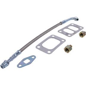Turbo Oil Feed Line Tube W/Seal Kit 3912747 3907453 Compatible With Dodge Ram 2500 3500 5.9L Cummins 6B 12V 89-98