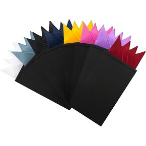 6/8 PCS مربعات جيب مسبقة للرجال ، منديل ألوان صلبة على بطاقة جيب مربع لبدلة حفل زفاف يوميًا