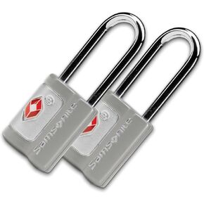 Samsonite 2 Pack Key Lock, TSA Approved Travel Lock, Light Grey