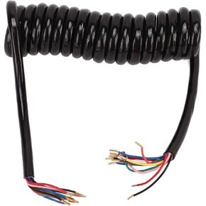 Coiled Cable, 20AWG 9.8ft Trailer 13 Core Coiled Cable for RV