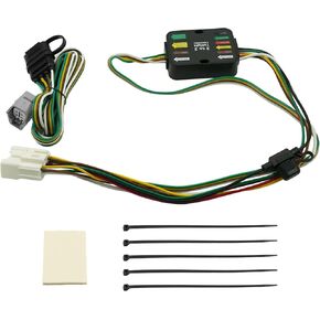 56480 Trailer Wiring Kit 4 Flat 3 to 2 Trailer Light Converter, Replaces 118827 Compatible with 2020-2024 To-yo-ta High-lander
