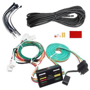 4-Pin Trailer Wiring Harness for 2019-2024 Toyota RAV4 & RAV4 Hybrid - T-Connector Custom Fit Trailer Light Kit, Replaces 56434 & OEM Parts (120W Power, 15ft Cable)