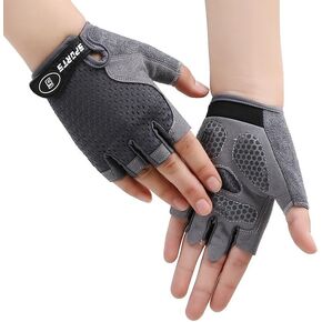Kids Half Finger Cycling Gloves Non Slip Fingerless Sport Gloves Boys Girls Bike Riding Shockproof Sports Gloves