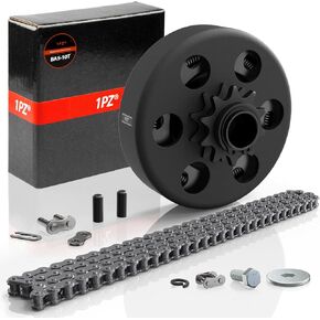 1PZ GJ3-K67 Go Kart Clutch 3/4" Bore 10T with #40 41 420 Chain for Mini Bike, Go Kart, predator 212, Lawnmower and Honda GC GX 2-6.5HP Engine GC160 GC190 GX120 GX140 GX160 GX200