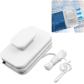 Magnetic Car Windshield Cleaner Tool with Rope,Double-Sided Magnetic Window Cleaner Tool for Outside and Inside Car Window Cleaning Tool,Multi-Purpose Inside Windshield Cleaning Tool