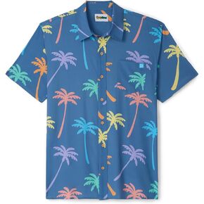 Tipsy Elves LGBT Pride Button Down Shirts for Men - Casual Men’s Rainbow Shirts - Gay Pride Short Sleeve Shirts