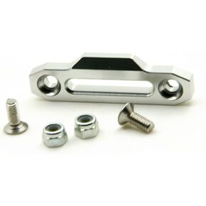1/10 RC Winch Fairlead Polished Aluminum Hawse Fairlead Traction Holder Fixed Seat Winch Control Mount Plate for 1/10 D90 RC Crawler Car Upgrades Parts