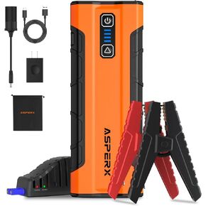 Asperx AX4500 Jump Starter ، 4500a Peak Car Jump Starter لـ Cup to Co Gas و 10.0L Diesel Engine