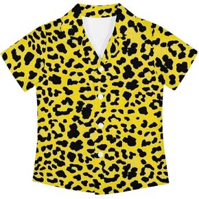 PinUp Angel Kids Hawaiian Shirt Funky Unique Graphic Short Sleeve Casual Beach Party Button Down Shirt