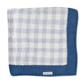 HonestBaby Quilted Baby Blankets Reversible Organic Cotton for Infant Boys, Girls, Unisex, Flower Power, One Size