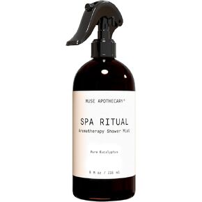 Muse Apothecary Spa Ritual Pure Eucalyptus Oil Shower Mist - Eucalyptus Spray for Shower, Spa, Bath, and Linen - Aromatherapy Eucalyptus Essential Oil Spray - 2oz