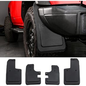 Mabett Mud Flaps for Ford Bronco Accessories 2021 2022 2023 2024 2025 2/4-Door No Punching Required Front and Rear (No Logo)