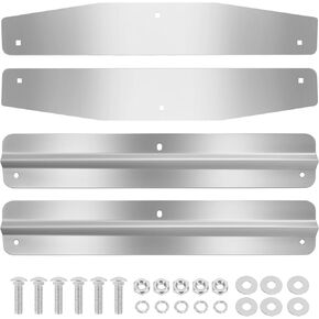 24" Heavy Duty Mud Flap Weights, Mudflap Weights, Semi Mudflap Weights, 24" Universal Mudflap Weights Pair Weight with Backing Plate Mirrored and Install Screw