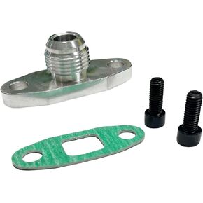 AN10 Oil Drain Flange Gasket Adapter Kit for T3 T4 GT28 GT30 GT35 T25 With O Ring