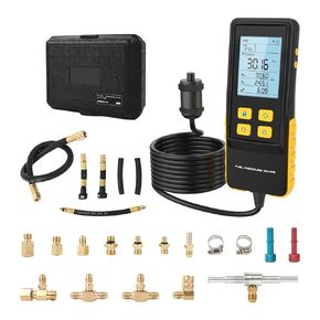 BELEY Digital Automotive Fuel Pressure Testers with 2.8 Inch Backlit Display for Real Time Fuel Pressure/Max/Min/Difference Value, Supports 3 Units
