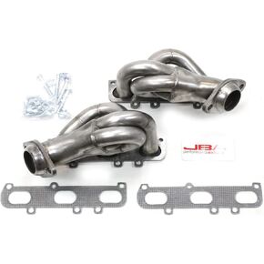 JBA 1618S رأس العادم الفولاذ المقاوم للصدأ Shorty لعادم موستانج 3.7L V6
