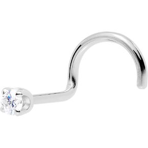 Body Candy 14k Solid Gold Nose Ring Studs - 2mm Lab Grown Diamond Created by MasterJeweler - Left Side Nose Ring 18 Gauge 20 Gauge Real Gold Nose Ring Piercing Jewelry for Women, Men