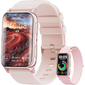 Watch Smart Watch for Men Women (إجابة/إجراء مكالمات) ، 1.57 "شاشة منحنية تعقب اللياقة البدنية IP68 مقاوم للماء مع معدل ضربات القلب على مدار الساعة طوال أيام الأسبوع ، واثنين من أجهزة تتبع أنظمة Android و iPhone (أسود)