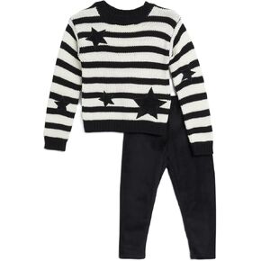 Splendid Girls Stripes & Stars Sweater Set