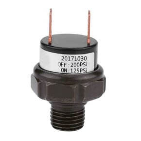 Air Pressure Switch, Car Automatic Air Compressor Pressure Switch 12V Universal Pressure Control Switch 1/4" NPT Thread for Car Air Horn Train(125-200 PSI)