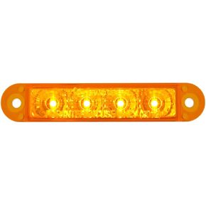 GG Grand General 76070 Light Bar (3-1/2" Flush Mount Amber 4 LED, 3 Wires)