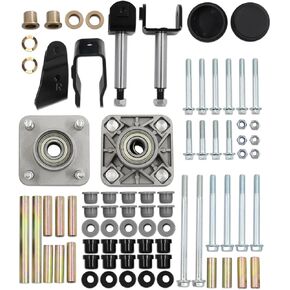 Wheel Hub King Pin Bearing Bushings Rebuild Kit for Deluxe Golf 2004+ Club Car Precedent Gas &Electric Replace 102288101,102289401