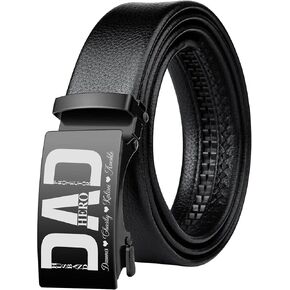Personalized Ratchet Leather Belt Reminder We Love You for Dad Custom Name Monogram PU Leather Gift for Dad Husband