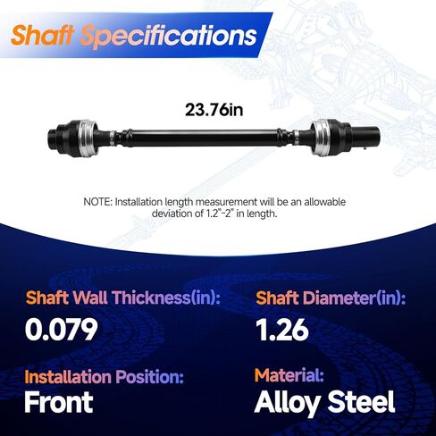 تجميع Propshafmbly Front For Polaris Ranger Crew XP 1000 2019 ، OEM الجزء: 1334251 in Kuwait