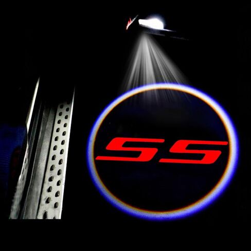 2Pcs Car Door Lights Logo Projector, Upgraded Car Door Welcome Projector fit for Chevy Camaro SS in Saudi Arabia