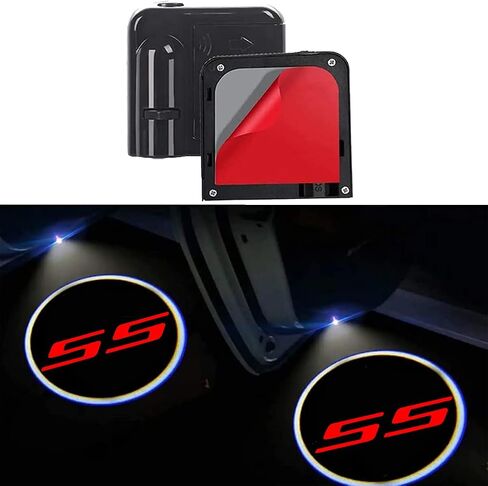 2Pcs Car Door Lights Logo Projector, Upgraded Car Door Welcome Projector fit for Chevy Camaro SS in Saudi Arabia
