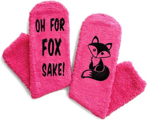 HAPPYPOP Funny Panda Gifts for Women Girls Gifts for Her, Novelty Panda Socks Fun Crazy Silly Pink Fuzzy Socks, Christmas Stocking Stuffers in Saudi Arabia