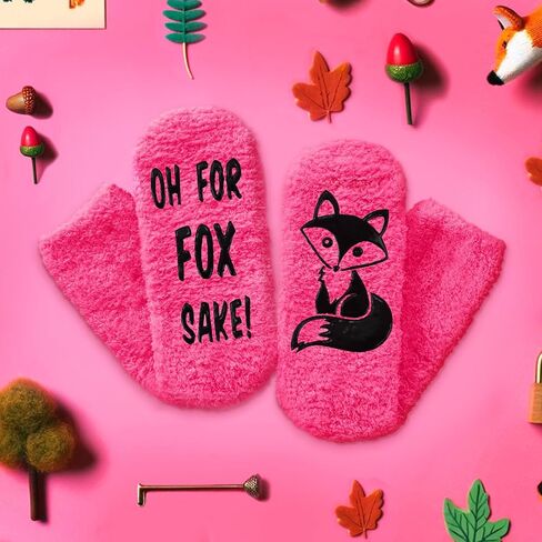 HAPPYPOP Funny Panda Gifts for Women Girls Gifts for Her, Novelty Panda Socks Fun Crazy Silly Pink Fuzzy Socks, Christmas Stocking Stuffers in Saudi Arabia