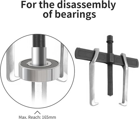 2 Beaw Beam 9.45in/240mm محمل العتاد العالمي ، أداة مستخرج من الخدمة الشاقة لعجلة الموازنة ، مجموعة مستحضر الصلب العالية الكربون ، نوع مجموعة الإزالة المسكنة in Kuwait