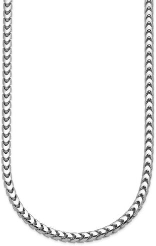 Diamond2Deal 14k Yellow Gold Polished 3.7mm Solid Franco Chain Necklace 18" to 30" Neck Jewelry Men, 63.15 gram in Saudi Arabia