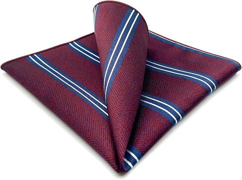 S&W SHLAX&WING Striped Pocket Square for Mens Suit Jacket XL Wedding Party Gift in Saudi Arabia