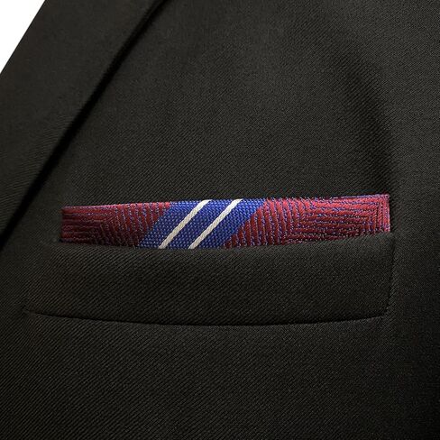 S&W SHLAX&WING Striped Pocket Square for Mens Suit Jacket XL Wedding Party Gift in Saudi Arabia